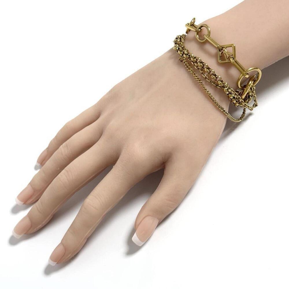 LOUIS VUITTON Gold Charm Bracelet - Picture 10 of 10